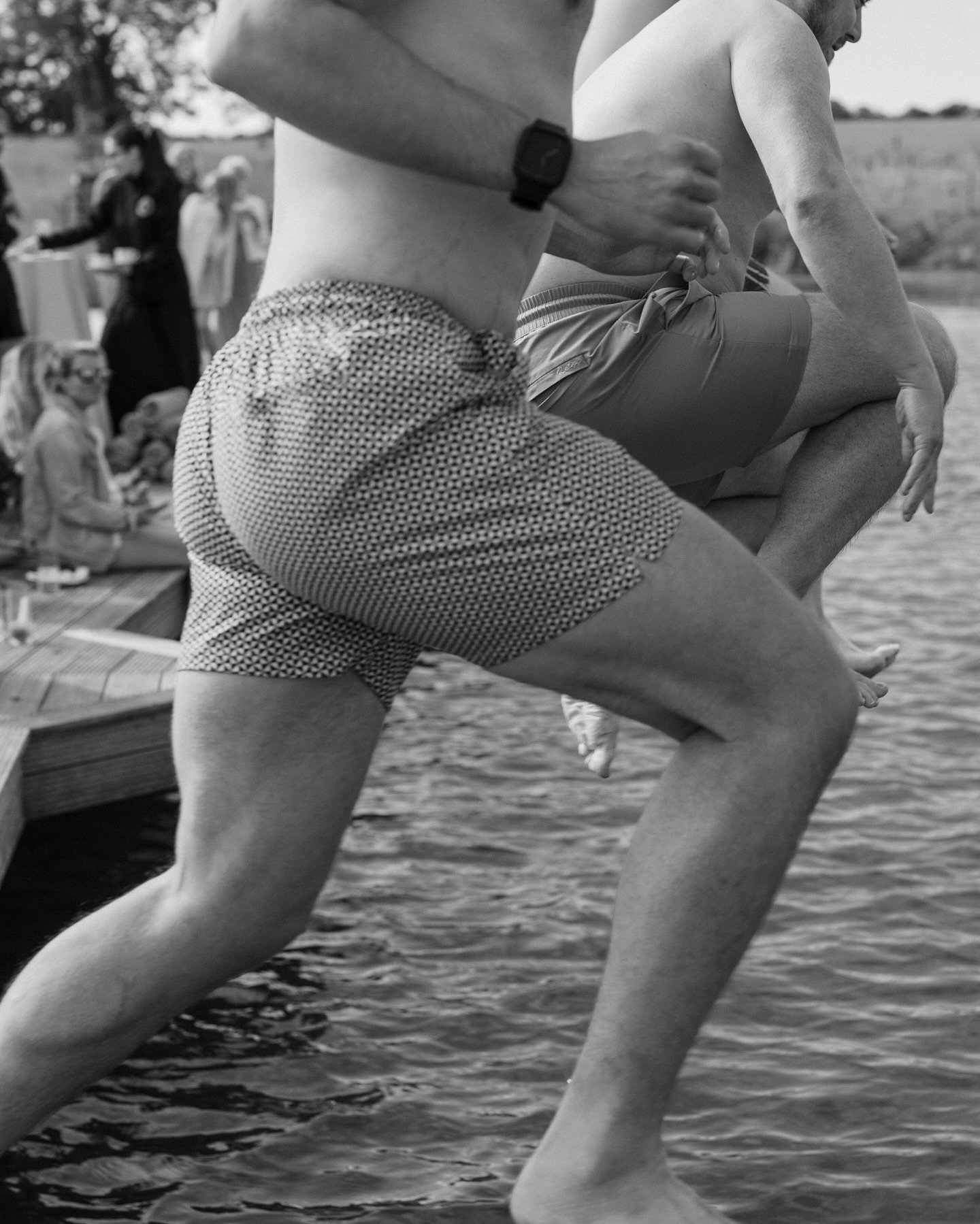 Lauren &amp; Tom getting the lake party started! 

Planner and designer @nataliehewittweddings
Venue @wildernessreserve
Photographer and Videographer @storiesfromeros
Florist @the_lucas_studio
Catering @doggartandsquash
Music: wedding day Juke Joints