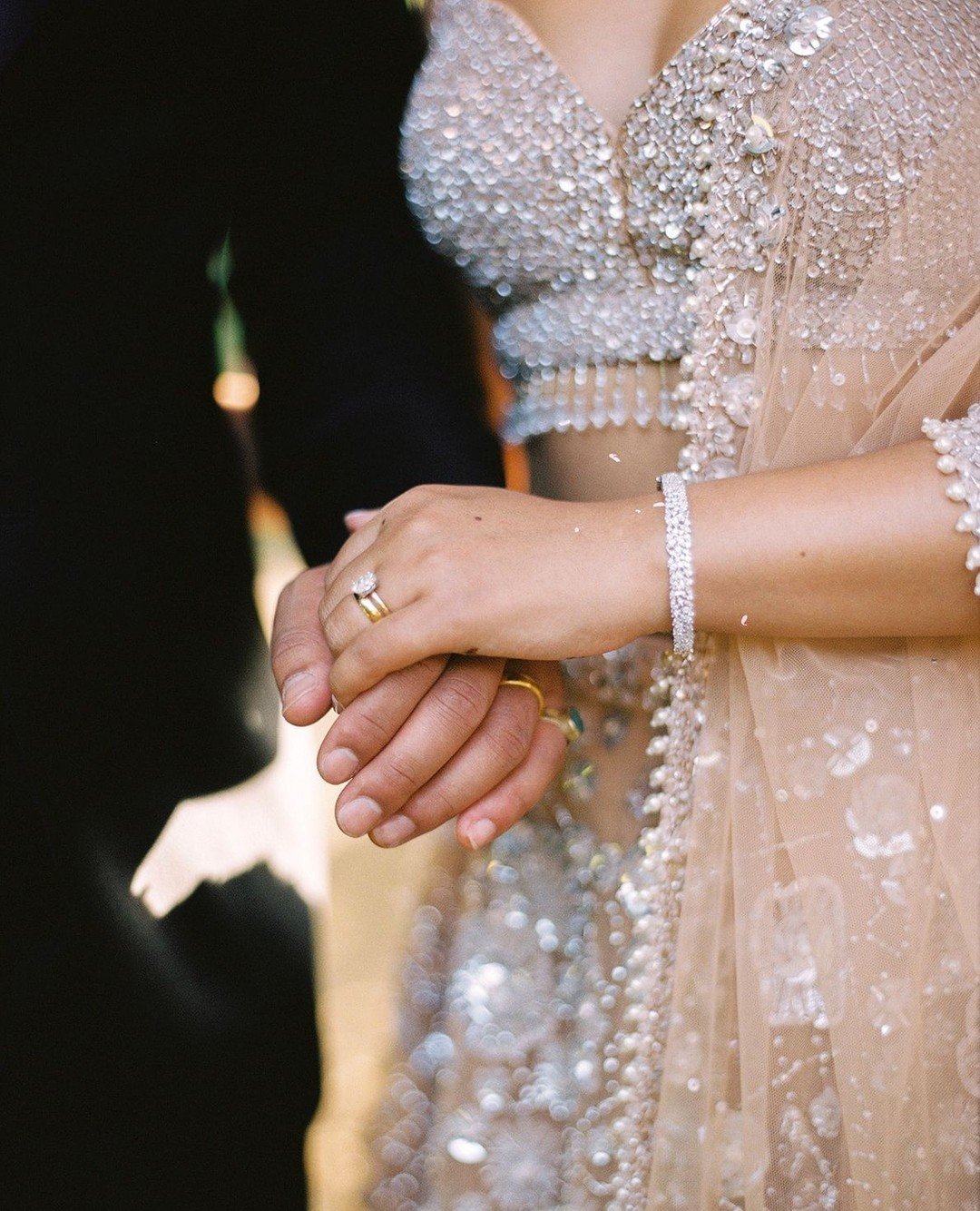 Jyoti &amp; Preshit, framed forever on film 🎞️✨⁠
⁠
We like to think of each film image as a small work of art, where the texture and sentiment of film photography brings an extra layer of magic, adding depth and warmth to every gallery we create 🤍⁠